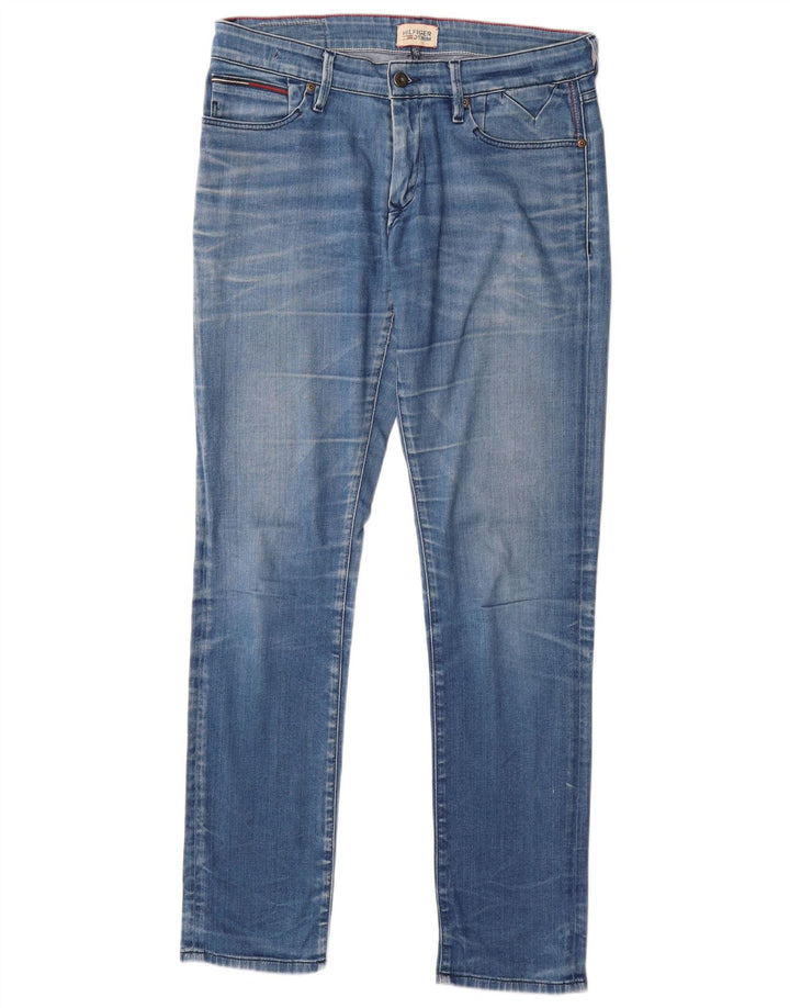 Jeans slim feminino TOMMY HILFIGER W32 L34 algodão azul