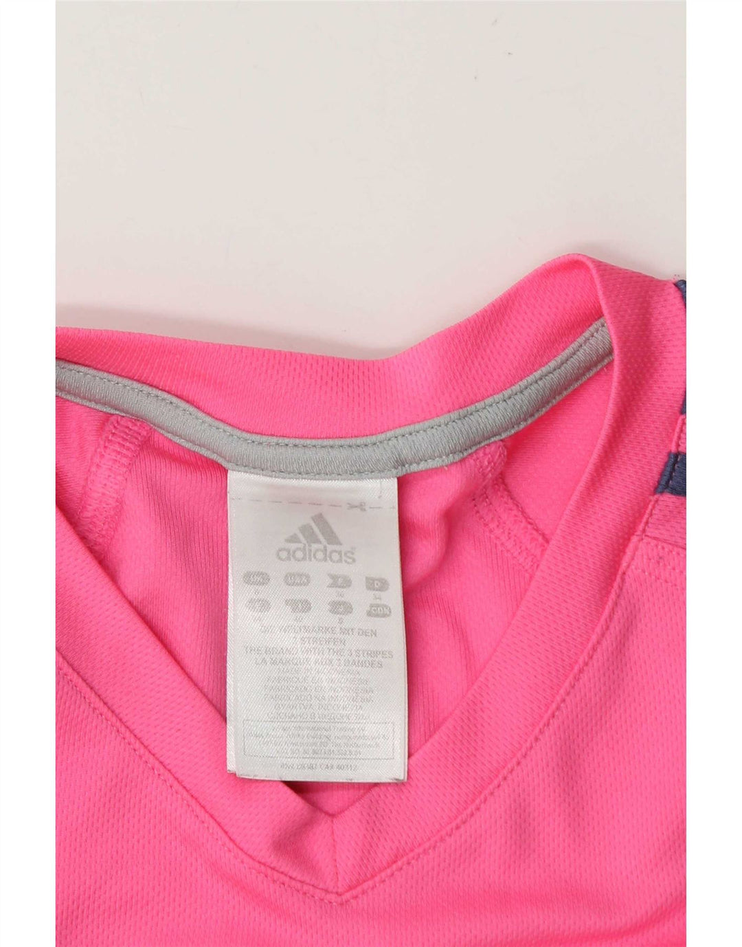 Camiseta Feminina Adidas Top UK 8 Pequena Rosa Poliéster