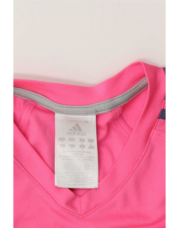 Camiseta Feminina Adidas Top UK 8 Pequena Rosa Poliéster