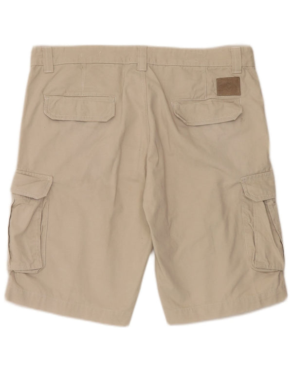 Shorts cargo masculino vintage W40 XL algodão bege