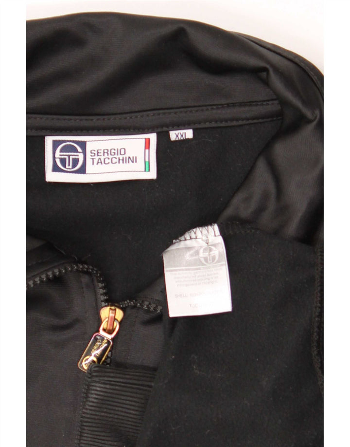 Sergio Tacchini Jaqueta masculina de agasalho 2XL poliéster preto