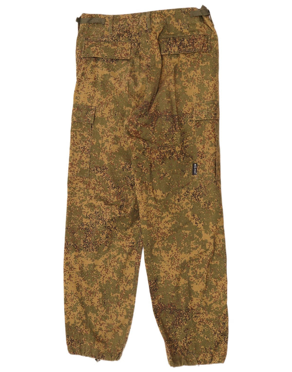 Calça cargo masculina Mil-Tec Joggers médio W32 L32 camuflagem cáqui