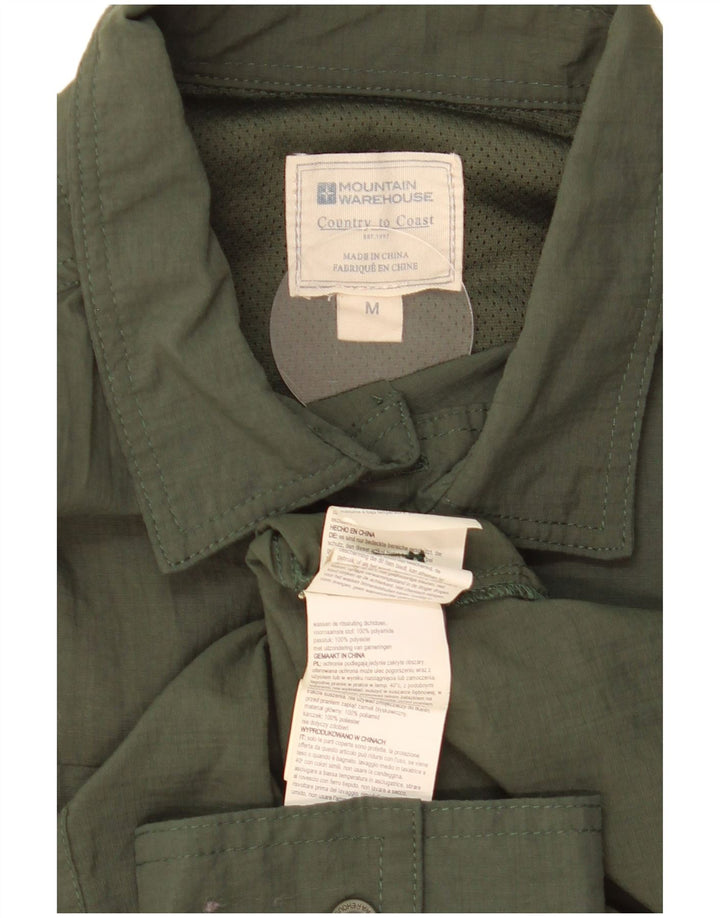 Camisa masculina Mountain Warehouse poliamida cáqui média