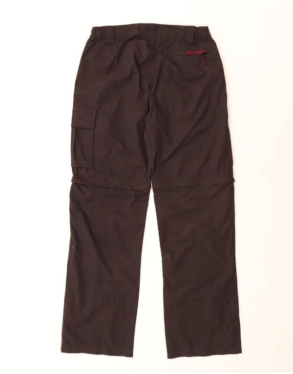 Calça cargo feminina MOUNTAIN WAREHOUSE UK 10 pequena W30 L27 preta