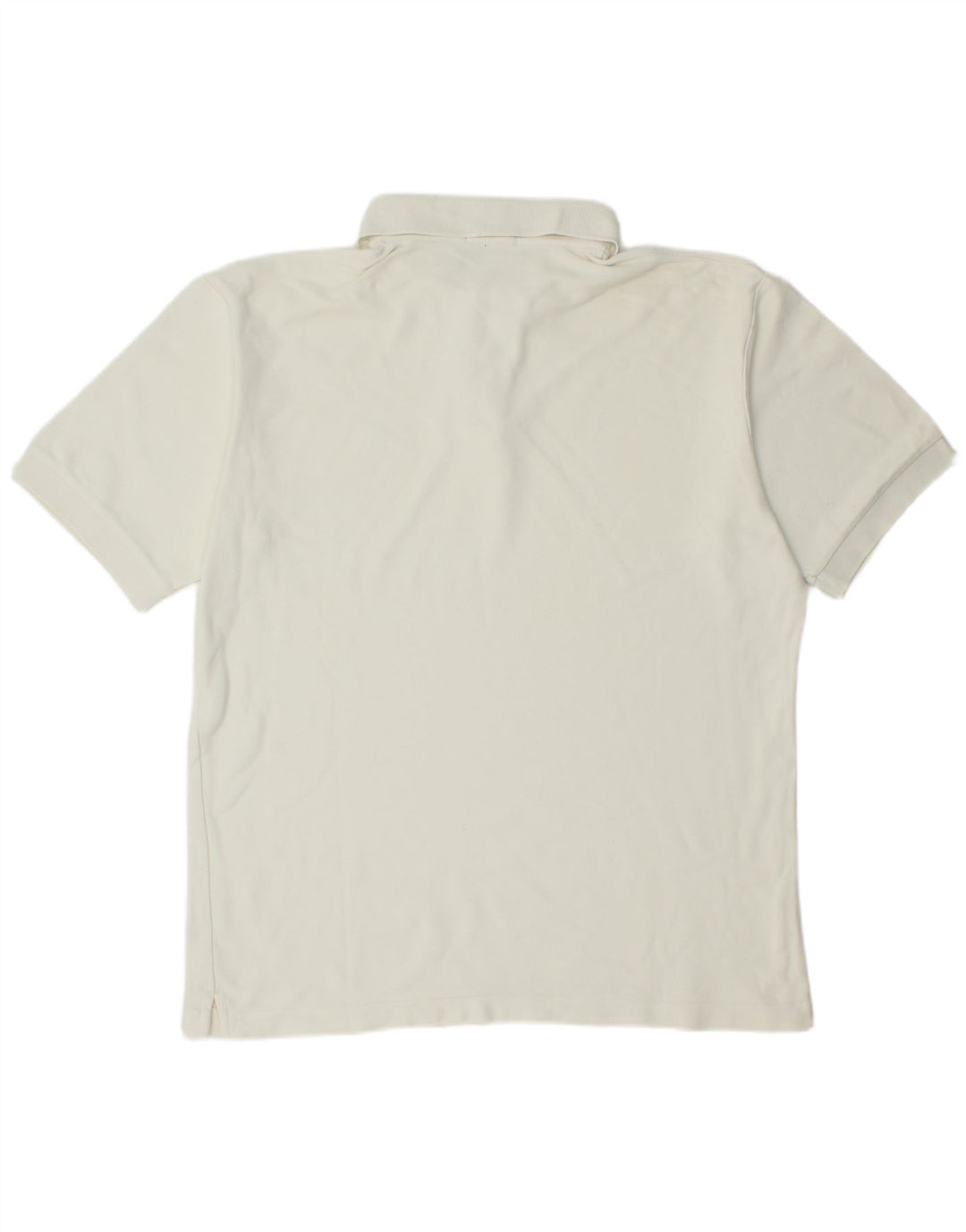 FILA Mens Polo Shirt IT 54 Large Off White Cotton