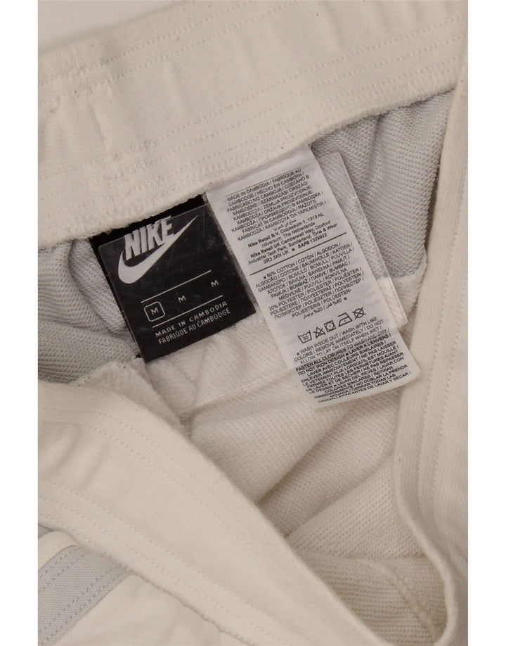 NIKE Mens Sport Shorts Médio Branco Colourblock Algodão