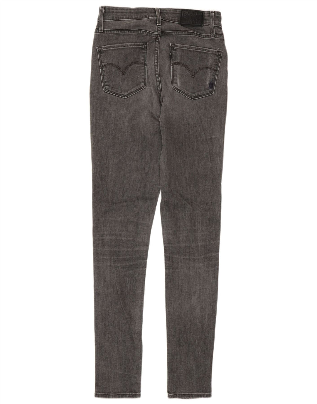 Jeans skinny feminino Levi's W26 L34 algodão cinza