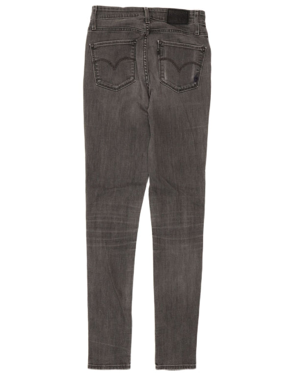 Jeans skinny feminino Levi's W26 L34 algodão cinza