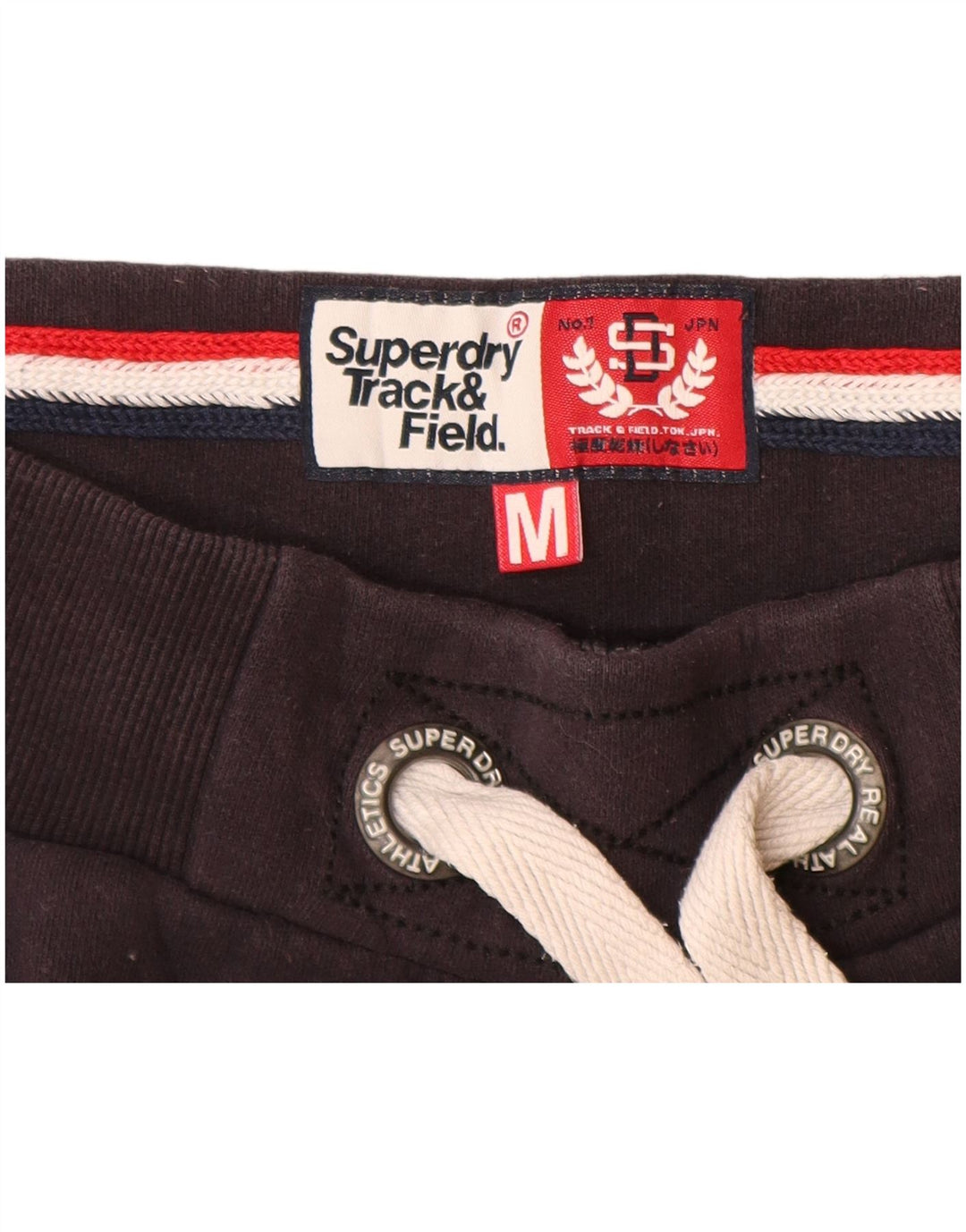 Shorts esportivos gráficos femininos SUPERDRY UK 12 algodão cinza médio
