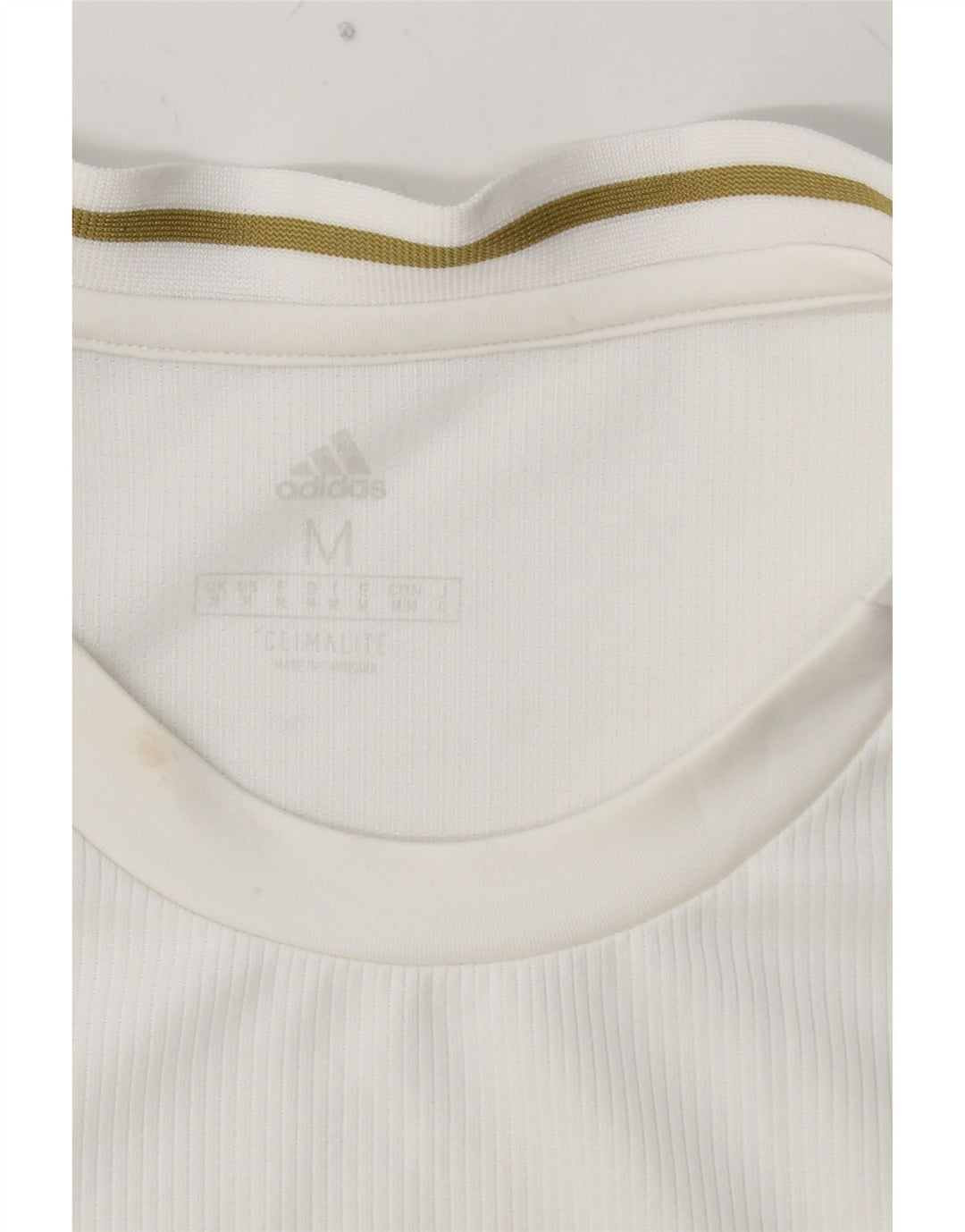 Camiseta Adidas Masculina Real Madrid Graphic Top Médio Poliéster Branco