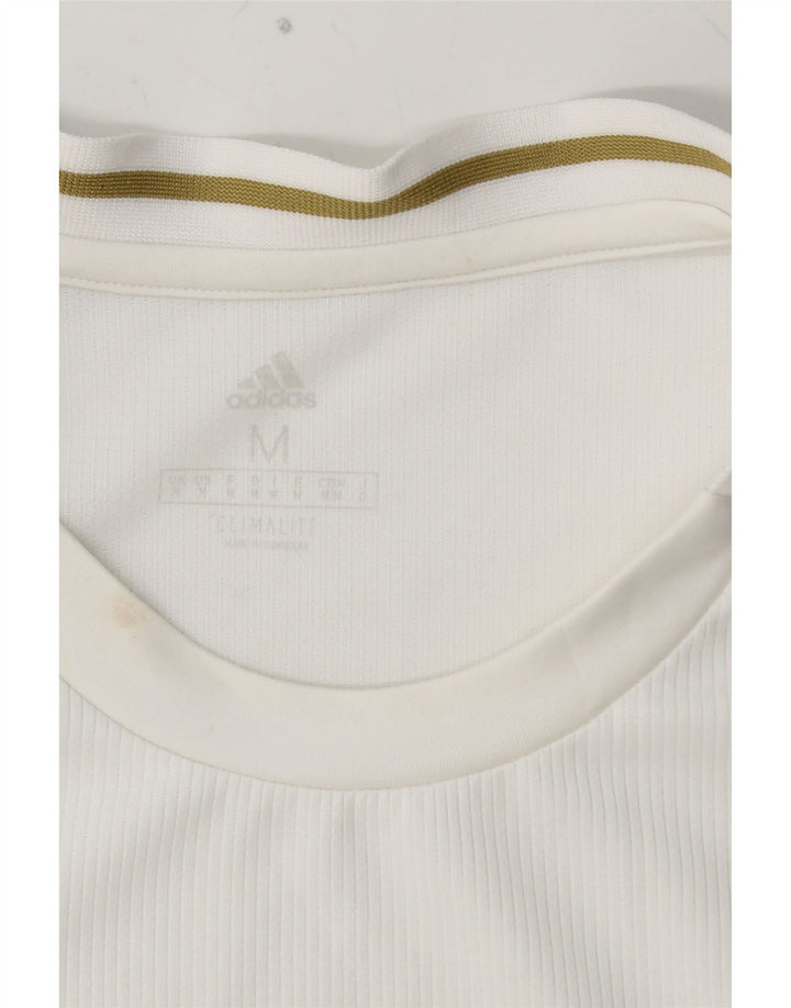 Camiseta Adidas Masculina Real Madrid Graphic Top Médio Poliéster Branco