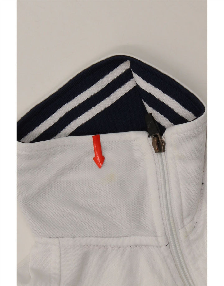 Jaqueta Asics Boys Graphic Tracksuit Top 7-8 Anos Branco Colorblock