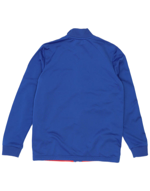 Jaqueta Adidas Meninos Treino Top 11-12 Anos Azul Colorblock Poliéster