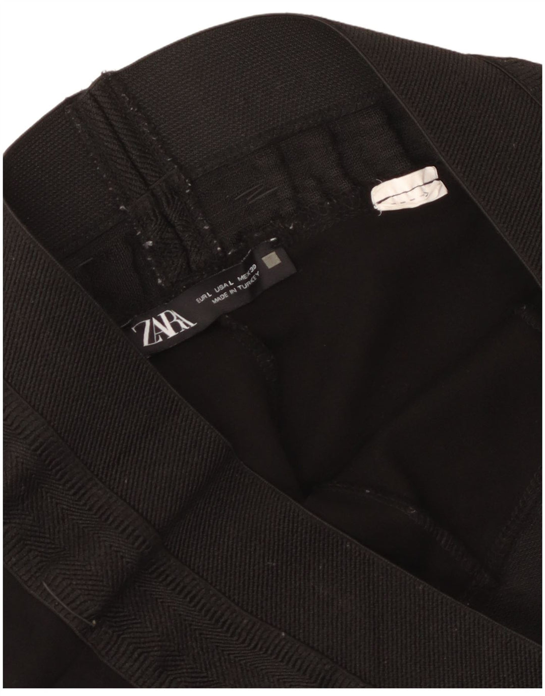 Zara Leggings Crop Feminino UK 14 Grande Preto