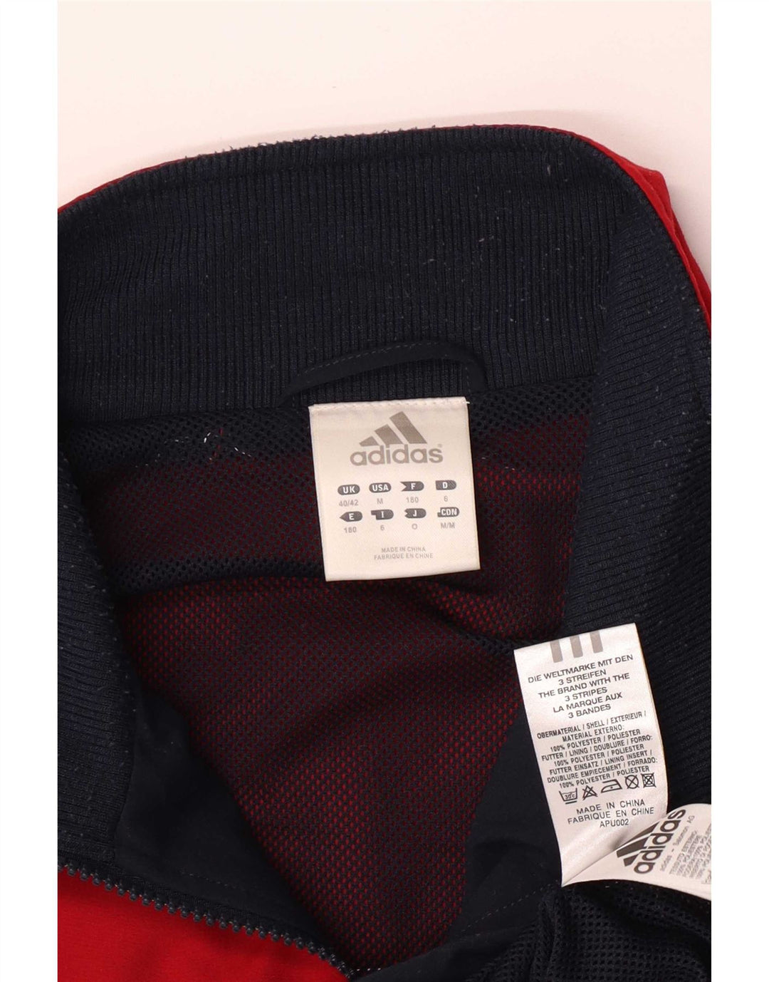 Adidas Mens Tracksuit Top Jacket UK 40/42 Médio Multicolorido Colourblock