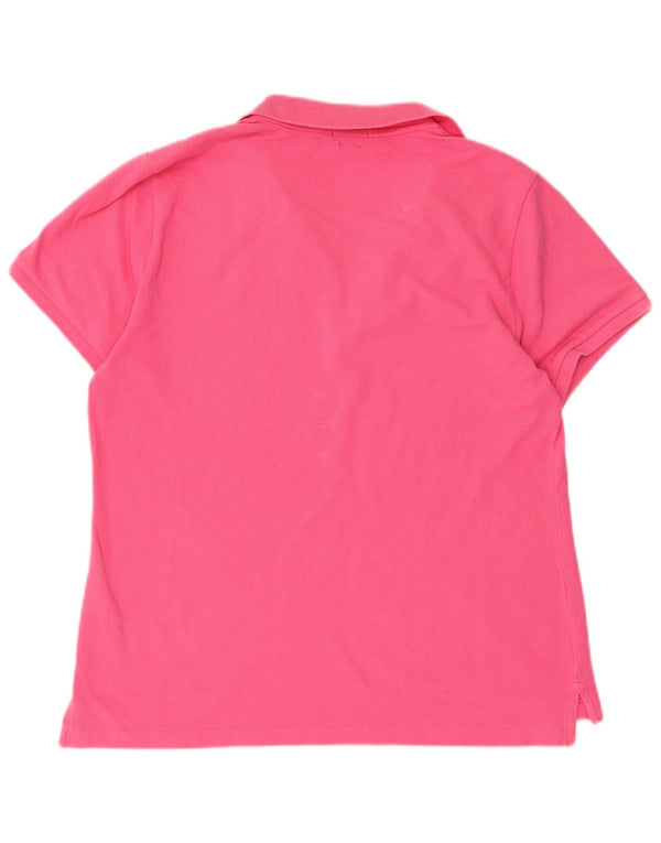 Polo Ralph Lauren Camisa Polo Feminina Skinny UK 18 XL Algodão Rosa