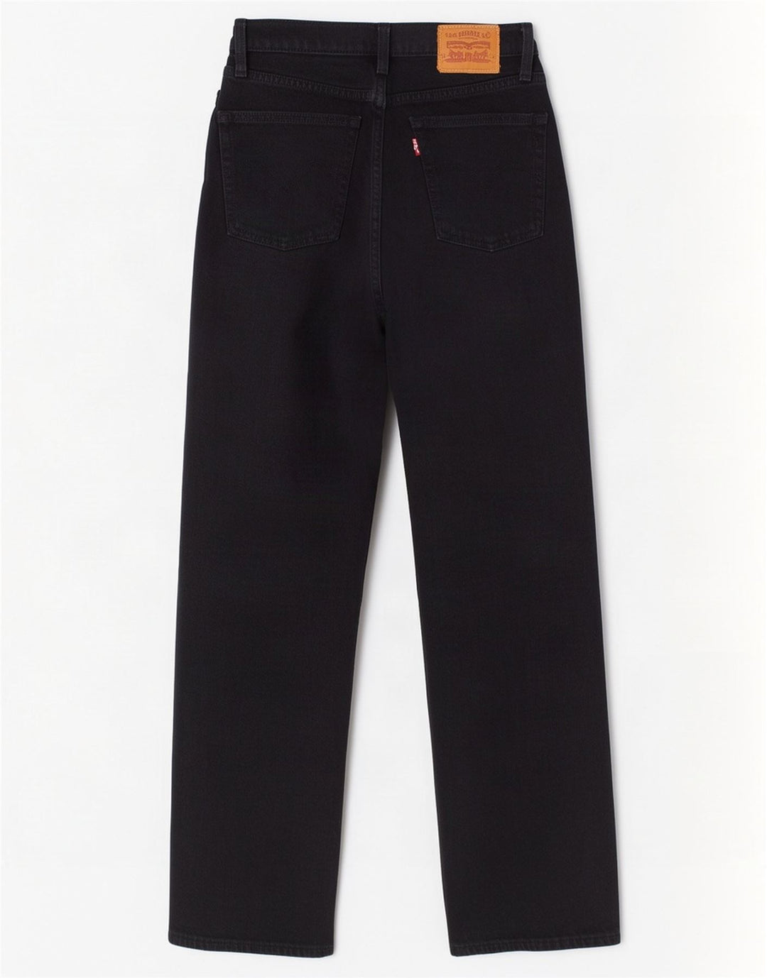 Jeans feminino Levi's Ribcage Straight W24 L27 algodão preto