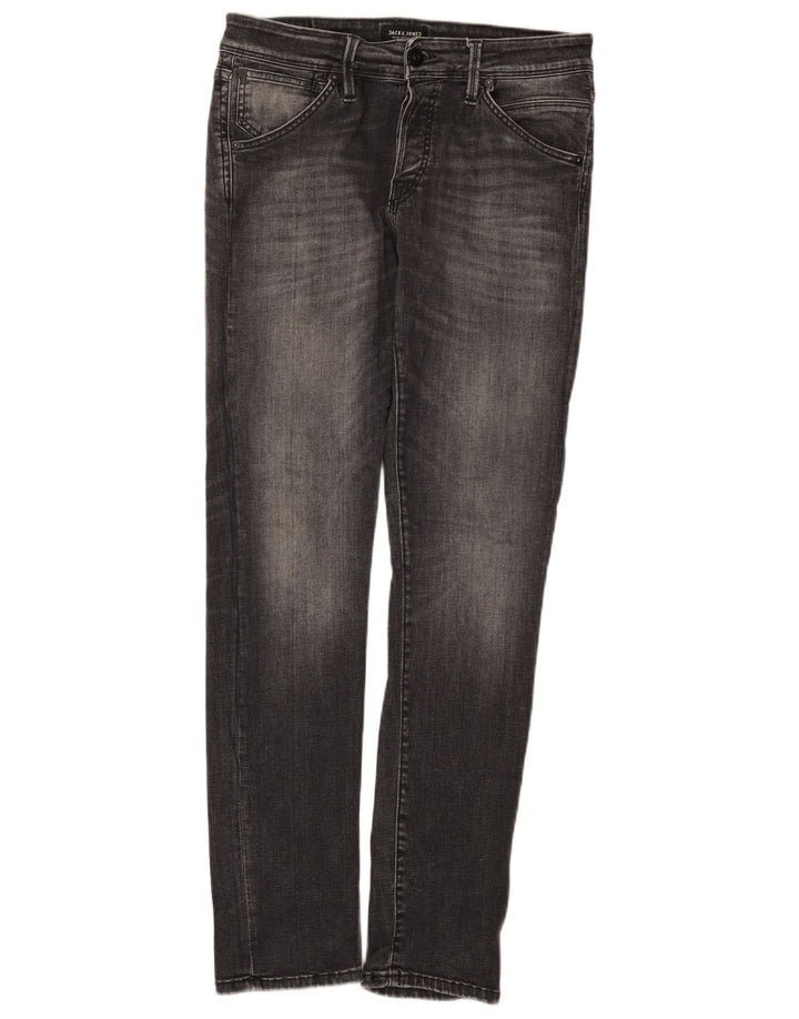 Jeans masculinos Jack & Jones Slim W31 L32 algodão cinza