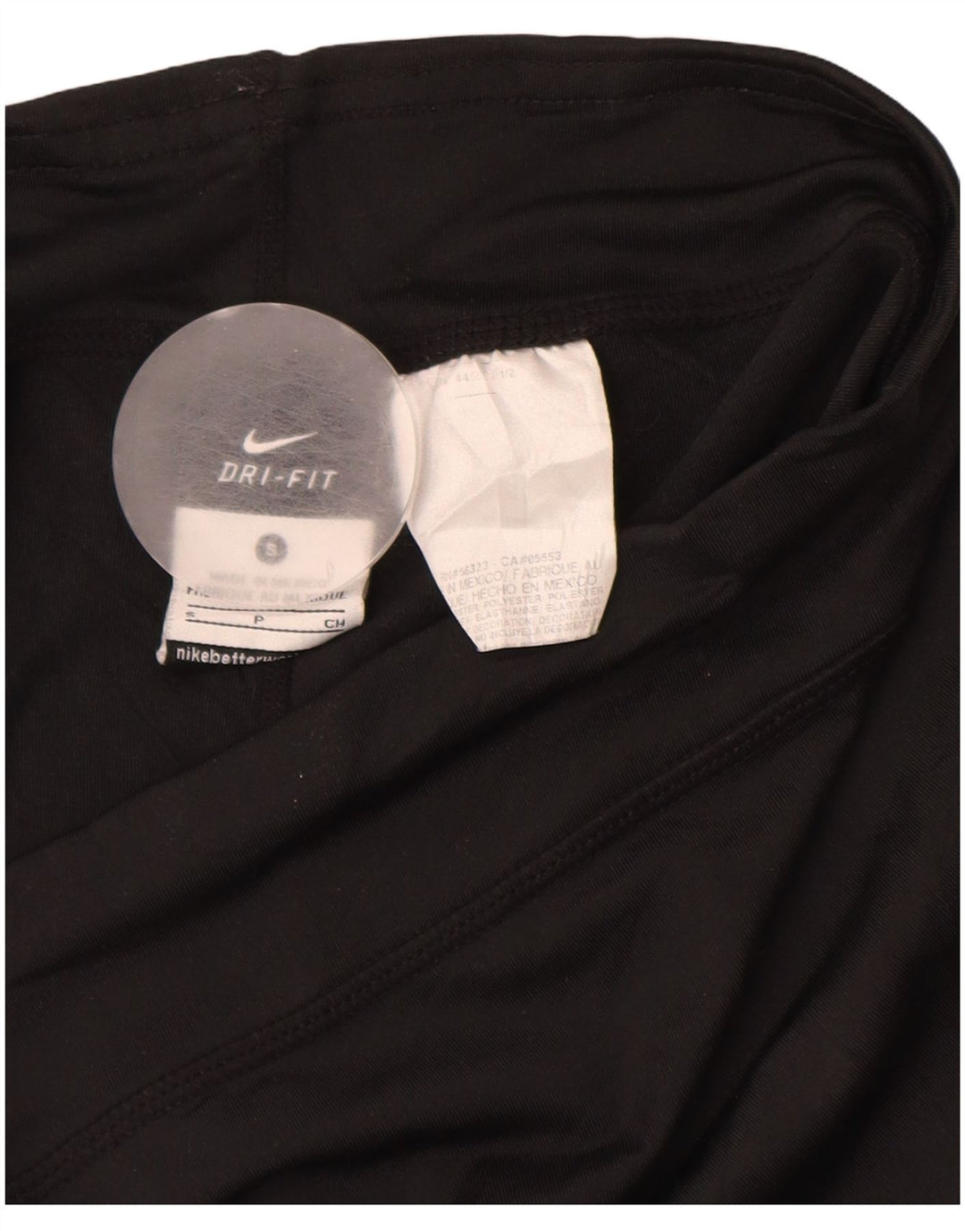 NIKE Womens Dri Fit Sport Shorts UK 10 Pequeno Poliéster Preto