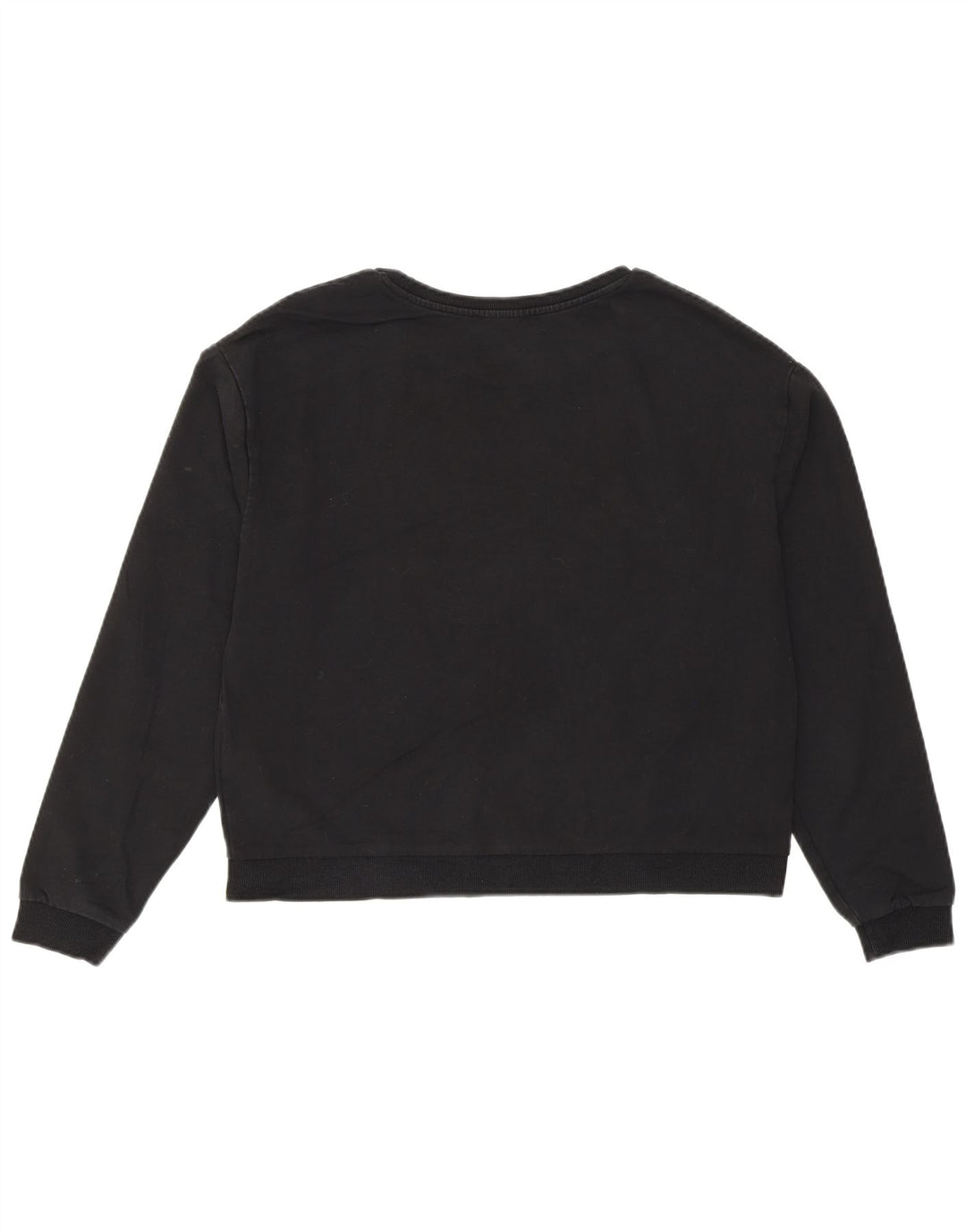 Suéter gráfico feminino Guess Reino Unido 8 pequeno algodão preto