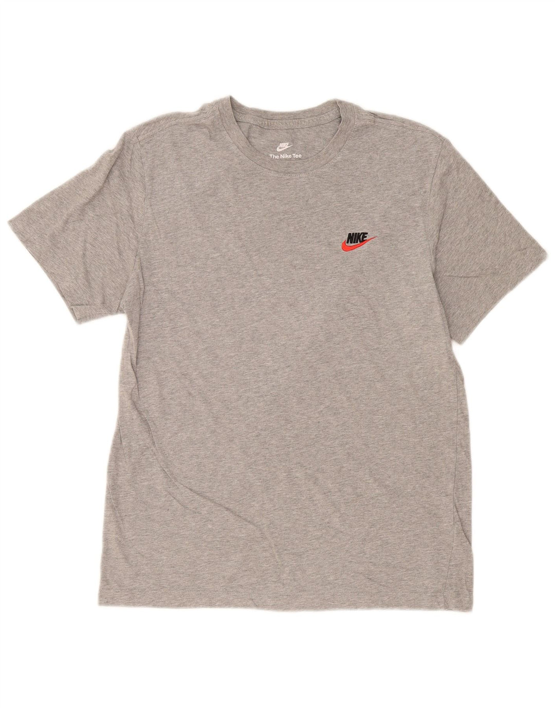 Camiseta masculina Nike The Tee Top cinza médio algodão