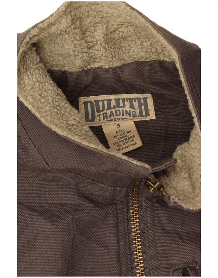 Duluth Trading Mens Utility Gilet UK 36 Pequeno Algodão Marrom