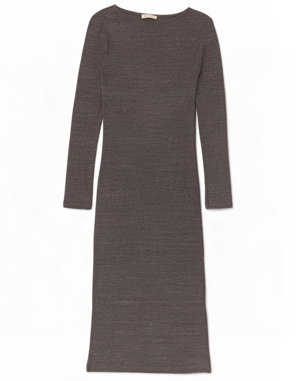 Vestido bodycon feminino de manga comprida Whistles UK 10 poliéster cinza pequeno