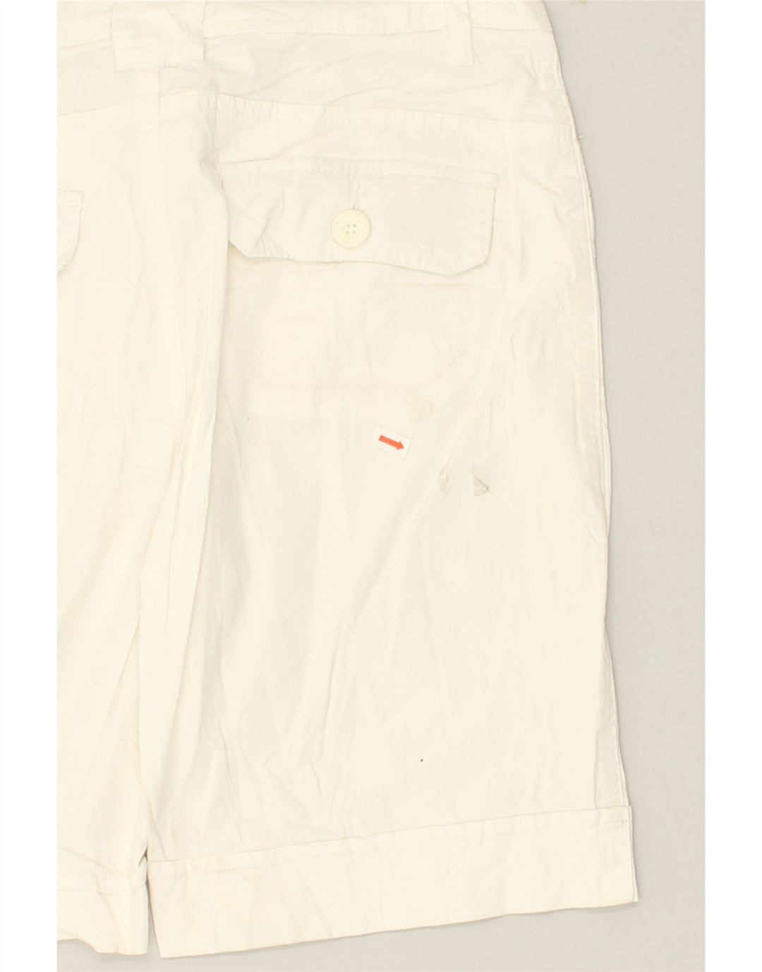 LEE Womens Chino Shorts US 10 Large W30 White Cotton | Vintage Lee | Thrift | Second-Hand Lee | Used Clothing | Messina Hembry 