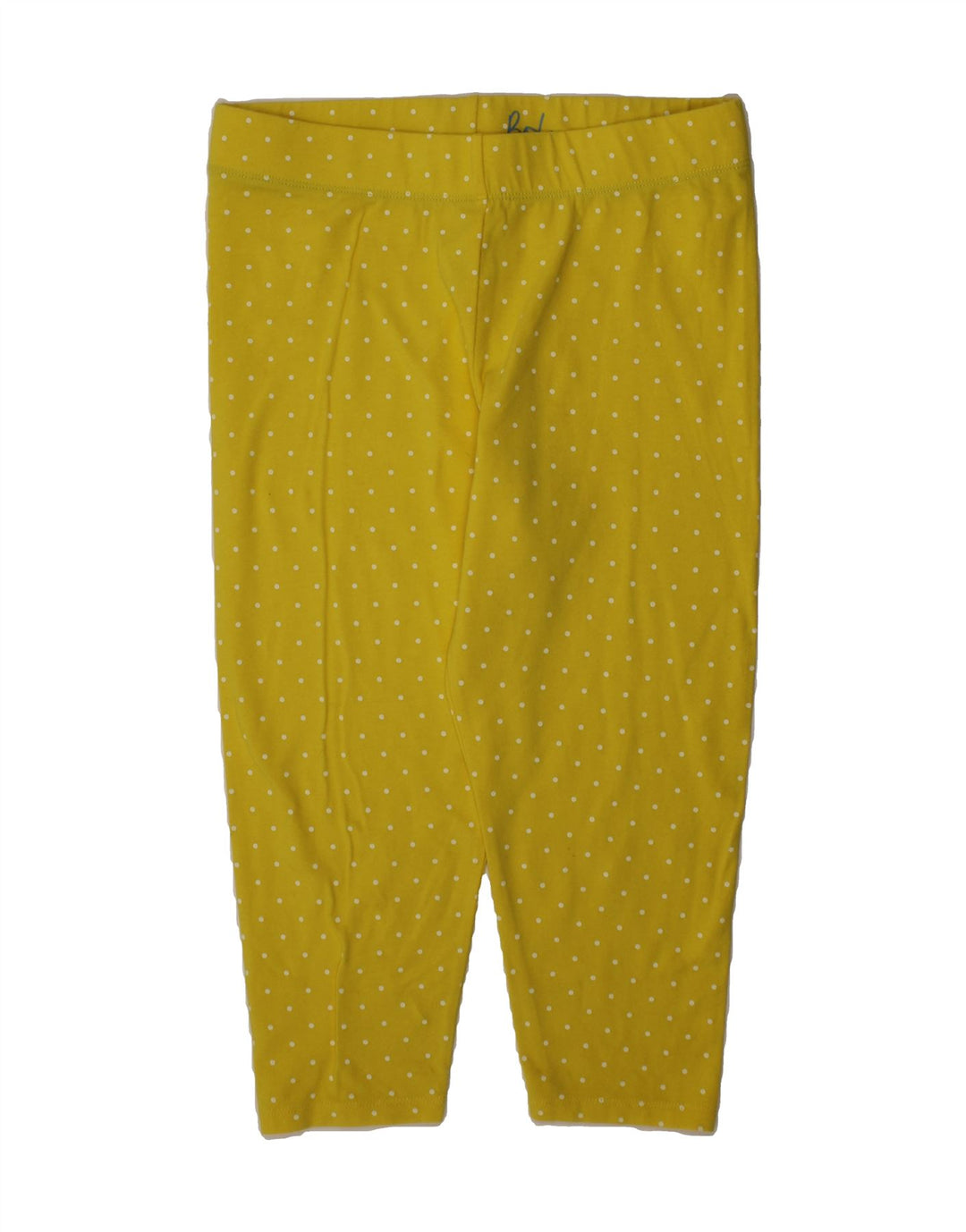BODEN Girls Capri Leggings 11-12 Years Yellow Polka Dot Cotton Vintage Boden and Second-Hand Boden from Messina Hembry 