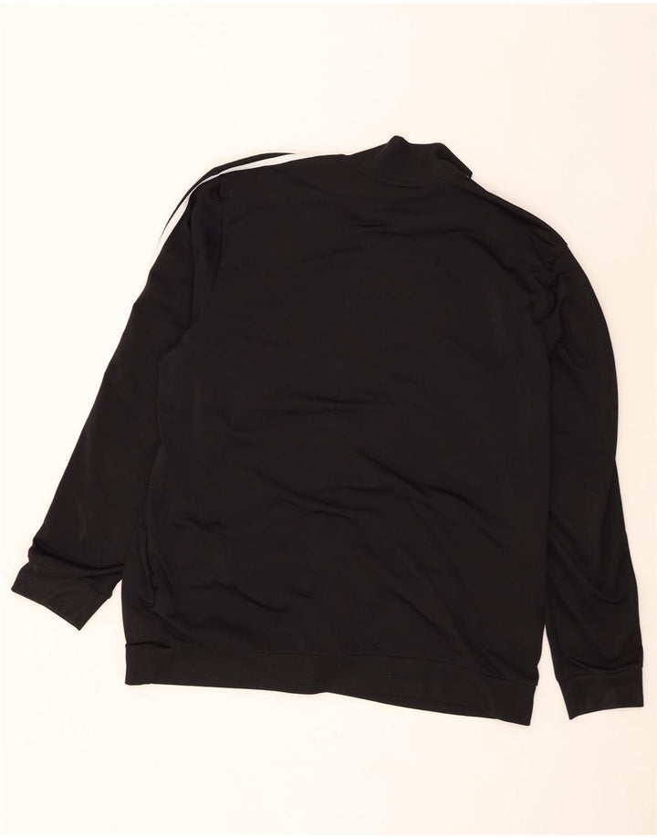 Adidas Mens Tracksuit Top Jacket UK 52/54 XL Preto Poliéster