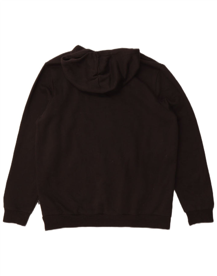 Puma Mens Hoodie Jumper Grande Algodão Preto