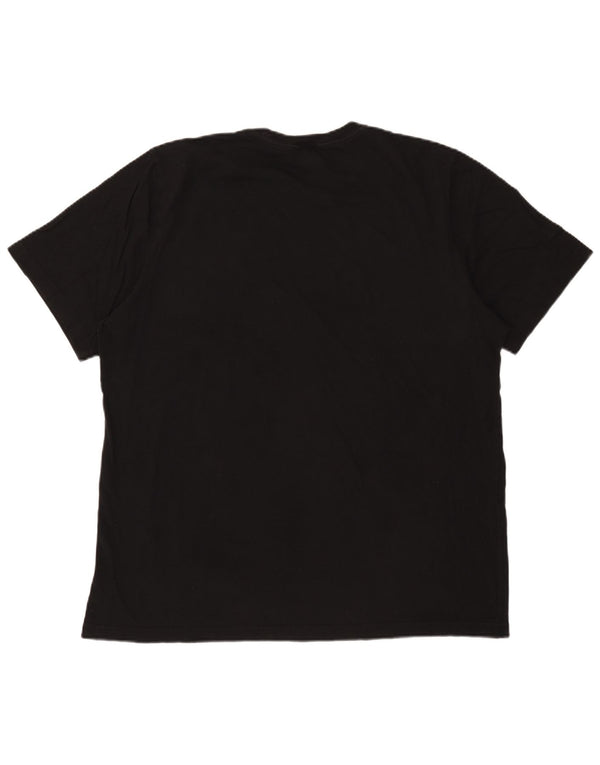 Adidas Mens Graphic T-Shirt Top XL Algodão Preto