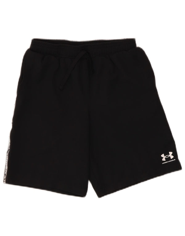 Shorts esportivos gráficos Under Armour Boys Heat Gear 9-10 anos médio preto