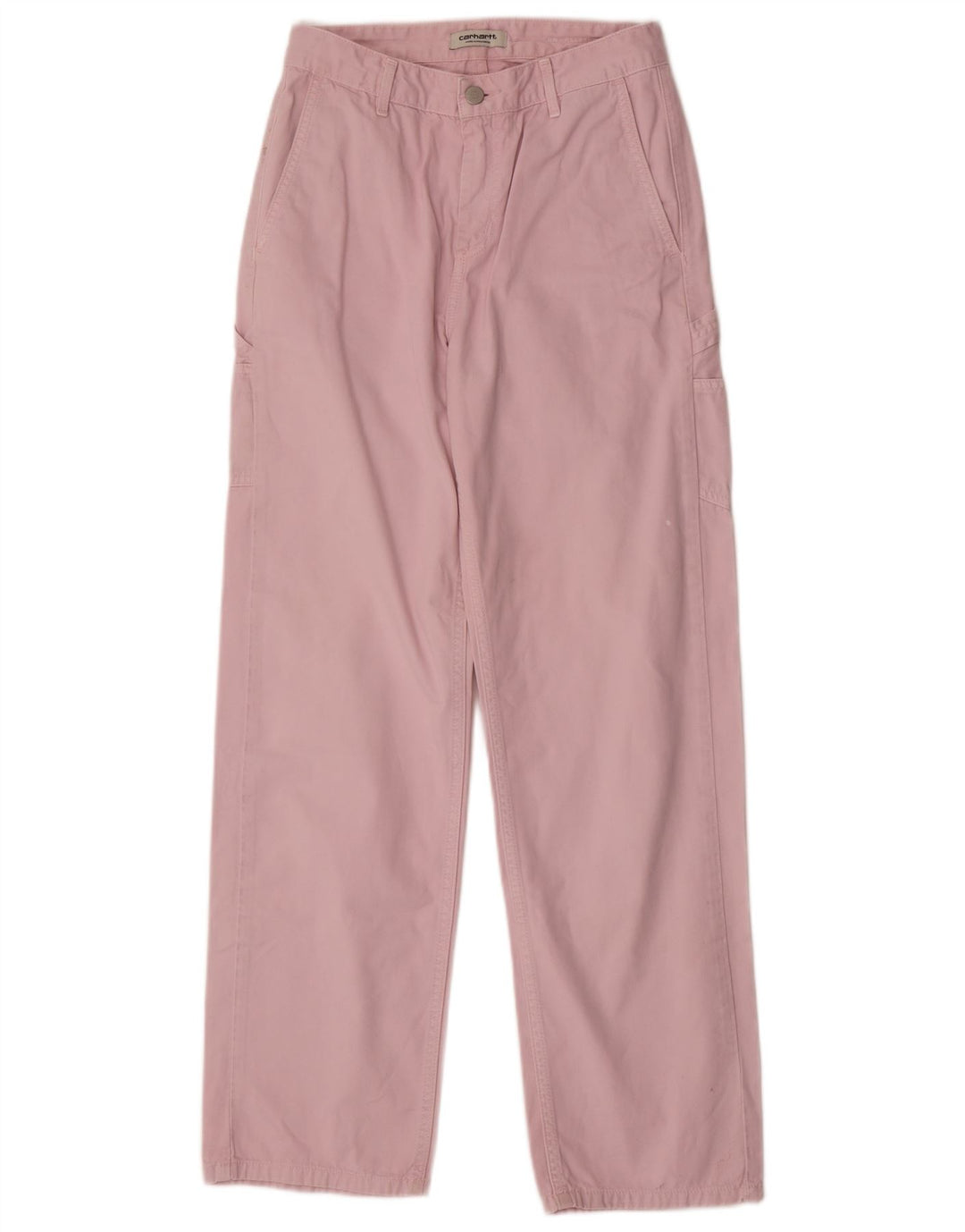 Calça cargo feminina CARHARTT reta W25 L29 algodão rosa