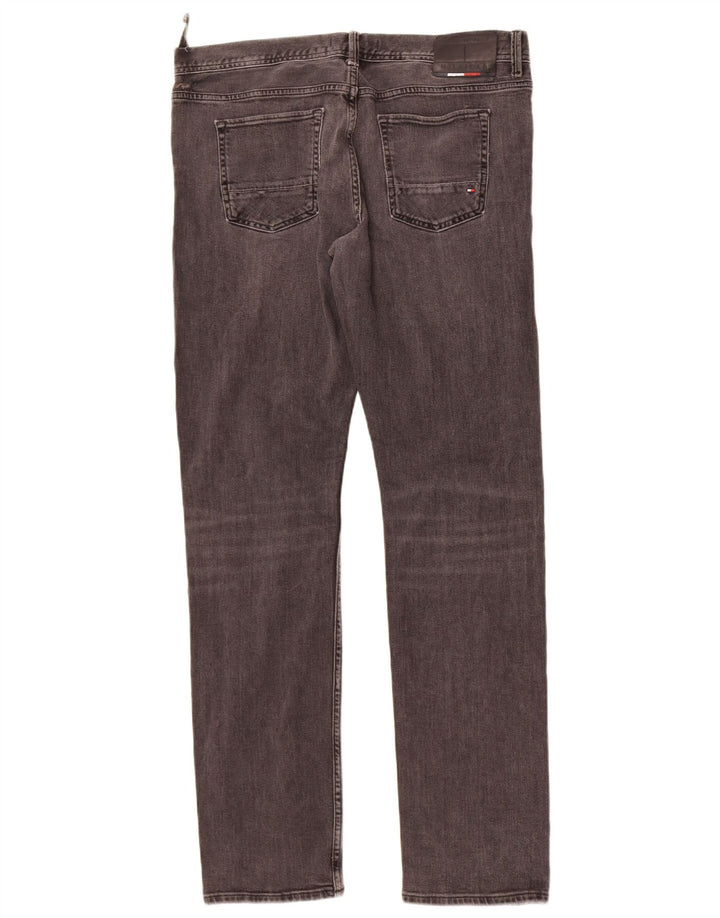 Tommy Hilfiger Masculino Bleecker Slim Jeans W36 L34 Cinza Algodão