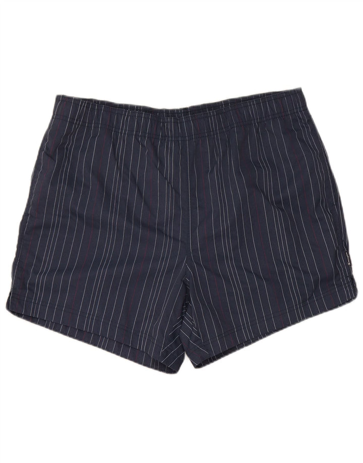 Shorts de natação masculino Champion XL azul marinho listrado poliamida