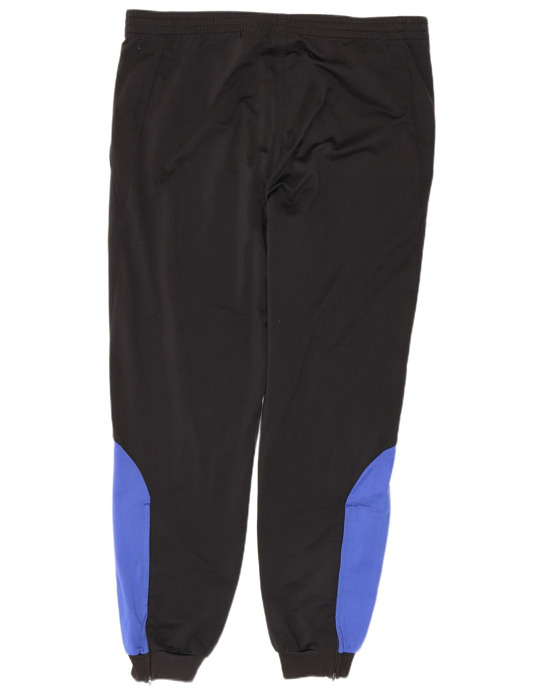 Calça de treino masculina Adidas Joggers UK 44/46 grande poliéster preto