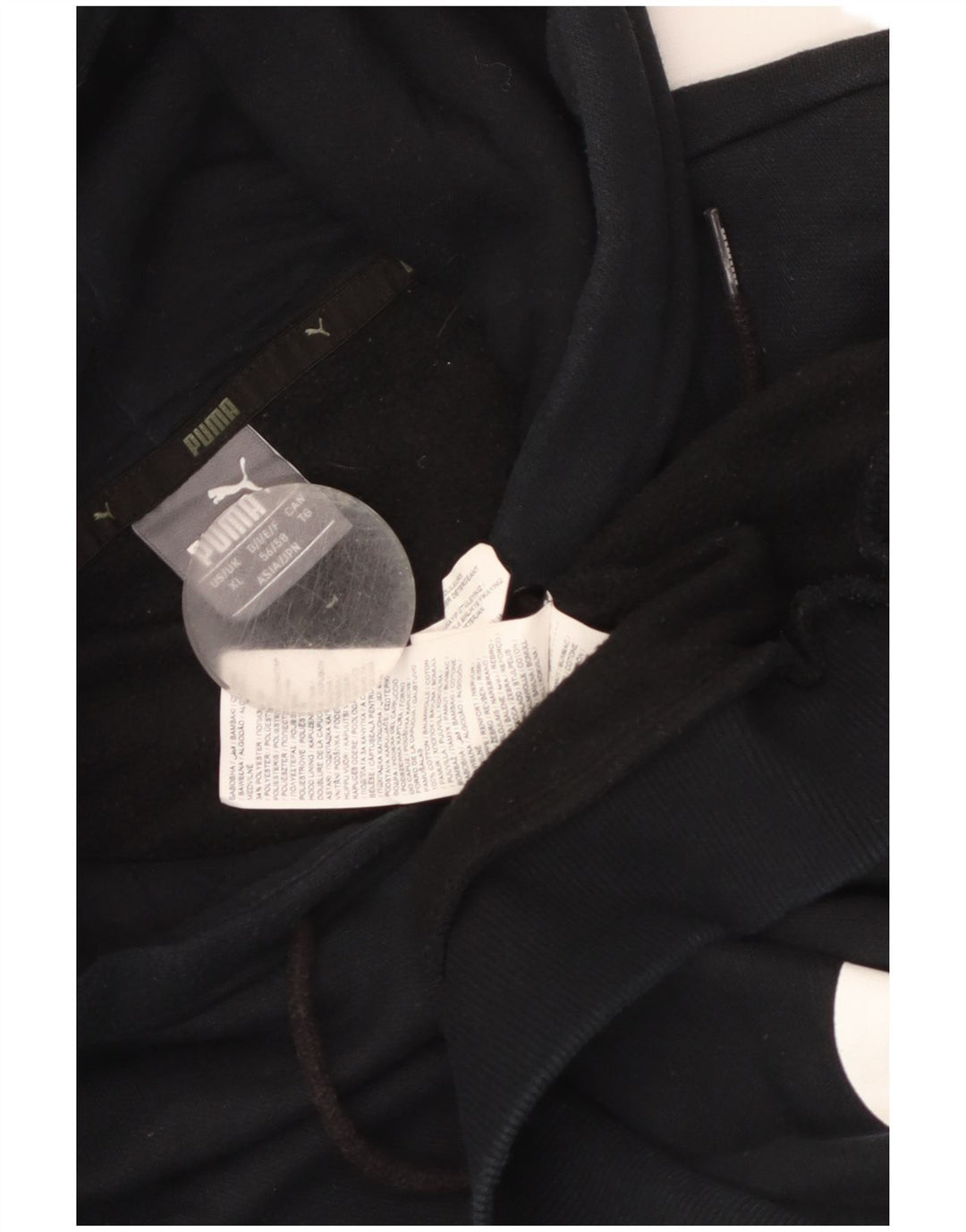 Puma masculino gráfico moletom com capuz XL preto algodão