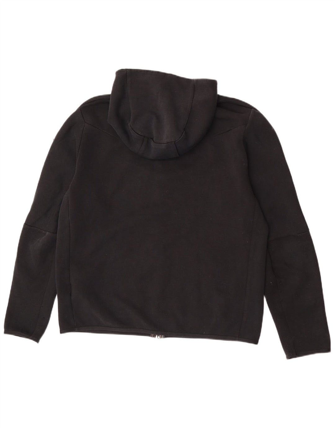 Suéter Nike masculino com capuz e zíper grande de algodão preto