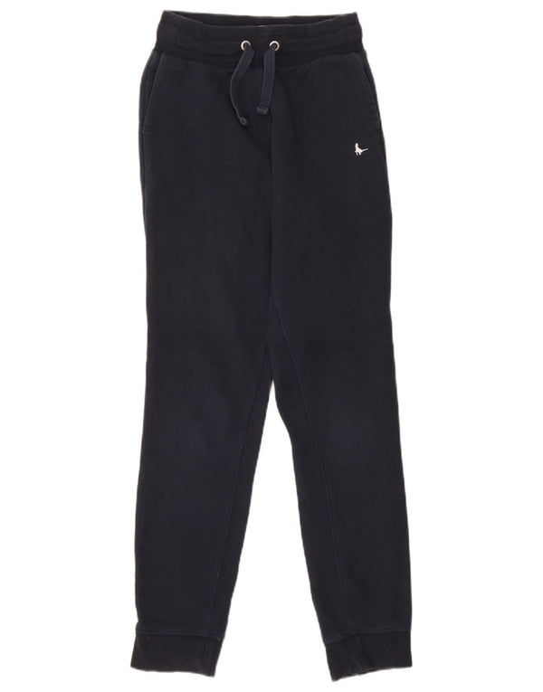 Calça de treino feminina Jack Wills Joggers UK 4 XS azul marinho algodão