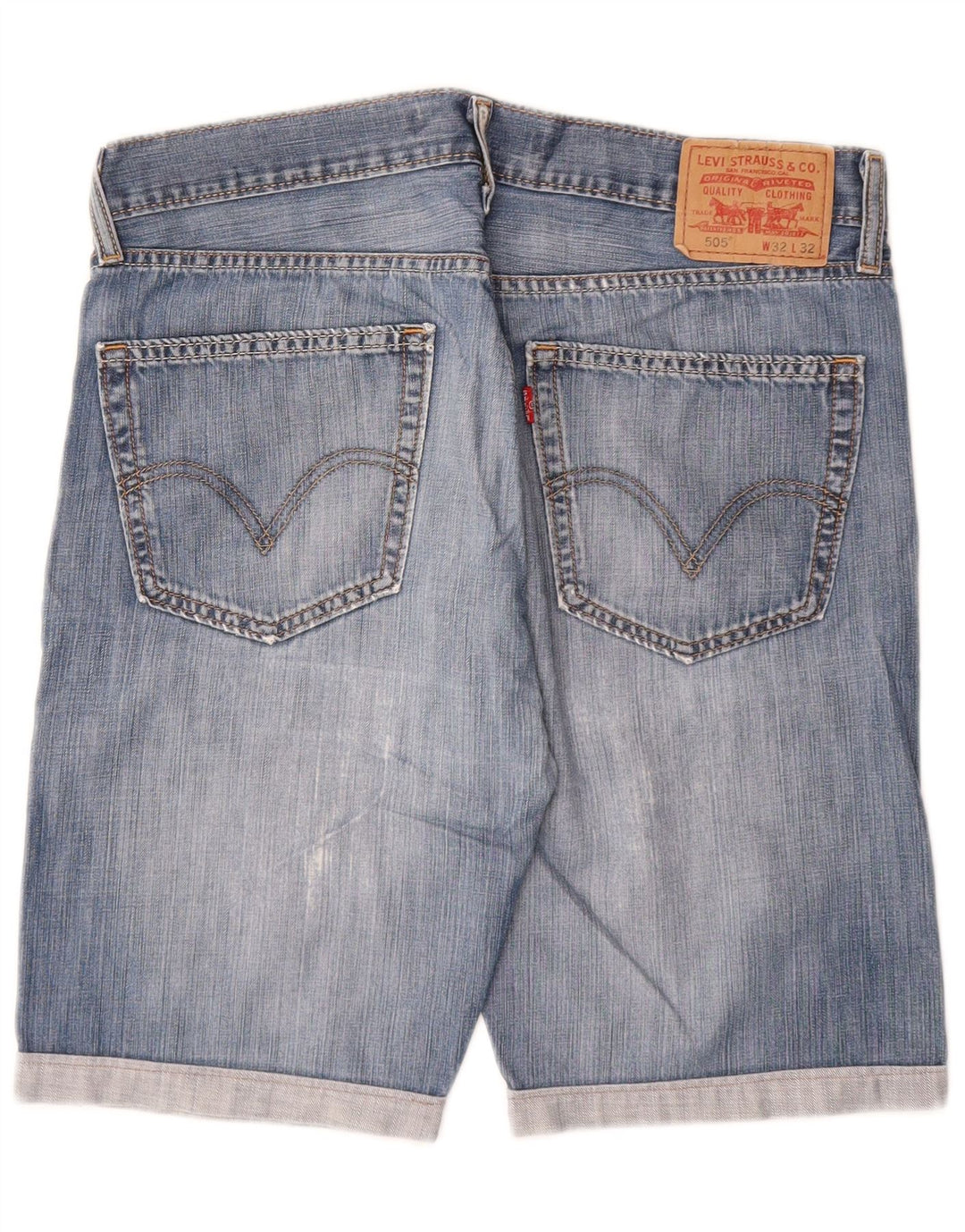 Shorts jeans masculino 505 Levi's W32 azul médio algodão