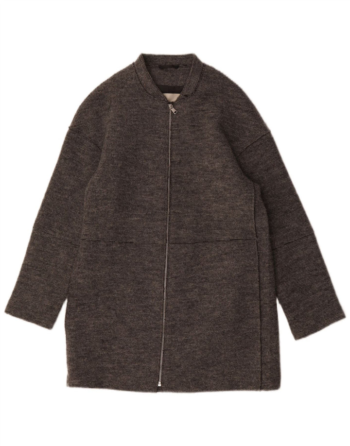 Sobretudo feminino Esprit UK 12 lã cinza médio