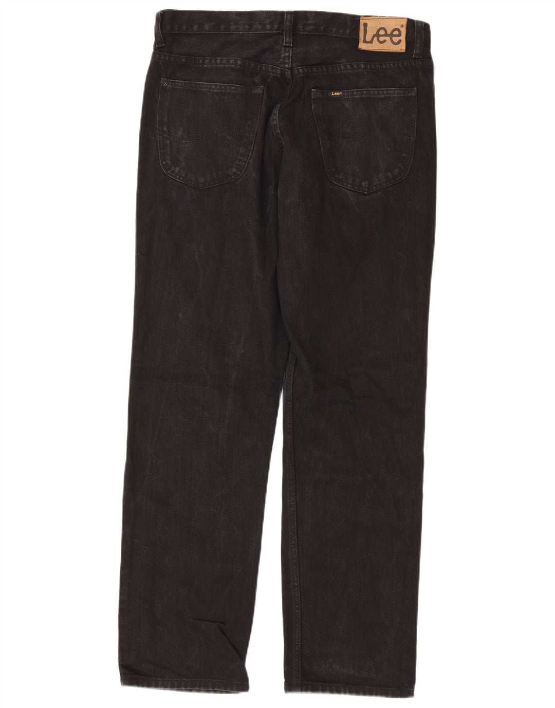 Lee Mens Brooklyn Straight Jeans W34 L32 Algodão Preto