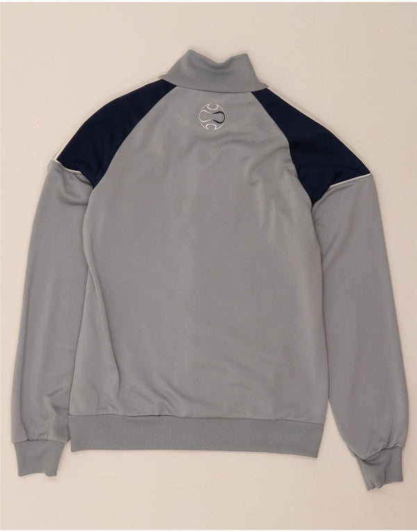 Jaqueta Adidas Meninos Treino Top 13-14 Anos Cinza Colorblock Poliéster