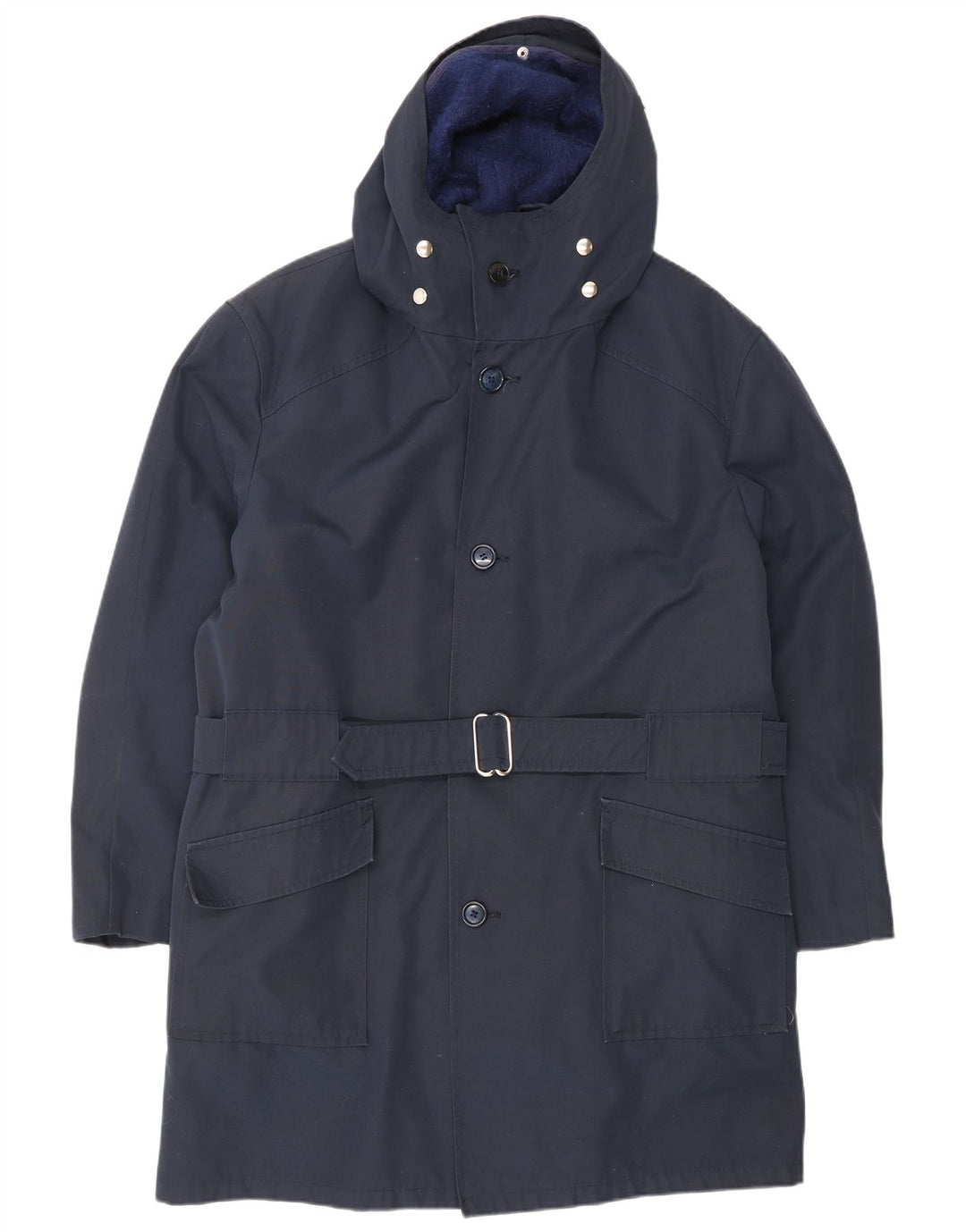 Casaco corta-vento masculino NINO solto com capuz UE 48 médio azul marinho