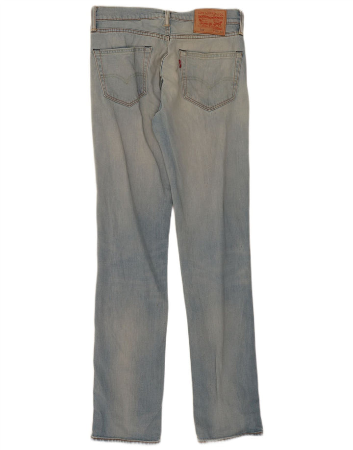 Calça jeans feminina Levi's 511 Slim W30 L34 azul algodão