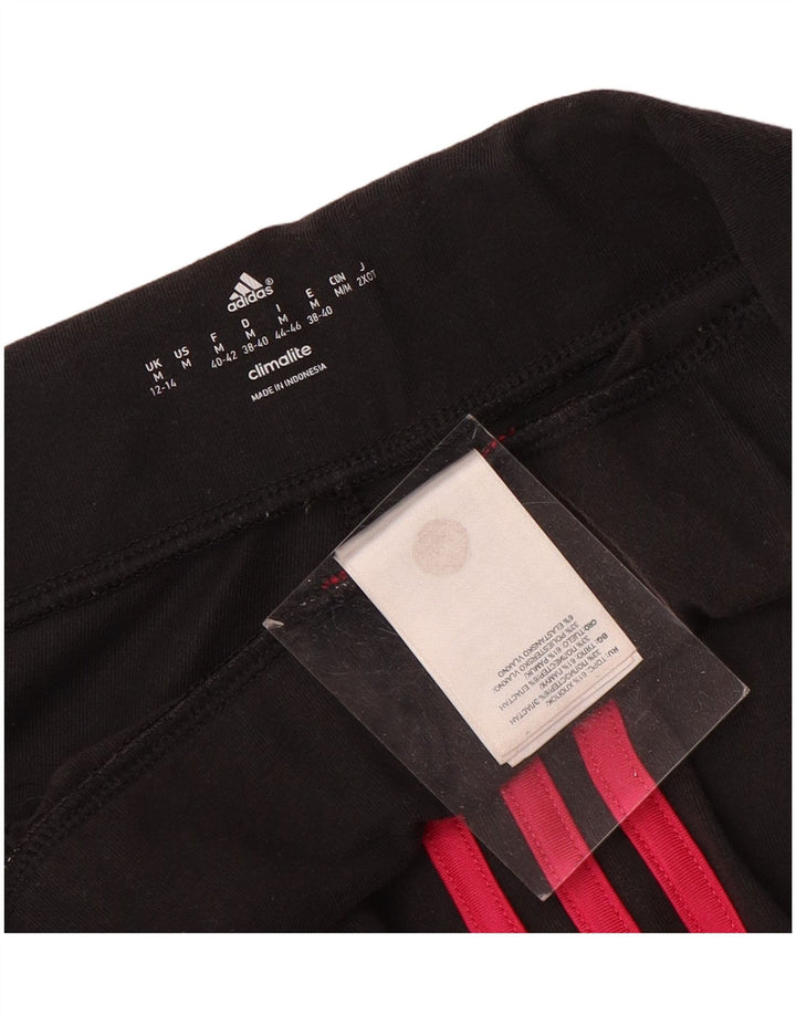 Adidas Womens Climalite Leggings UK 12/14 Médio Preto Poliéster