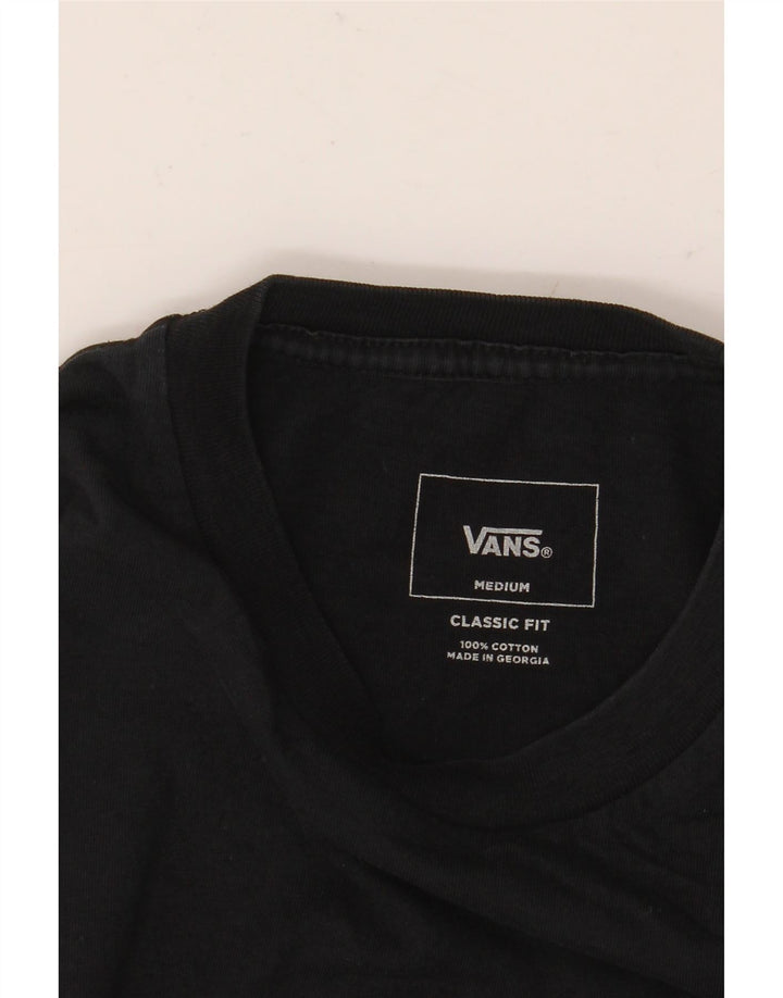 Camiseta masculina VANS Classic Fit Graphic Top Médio Algodão Preto