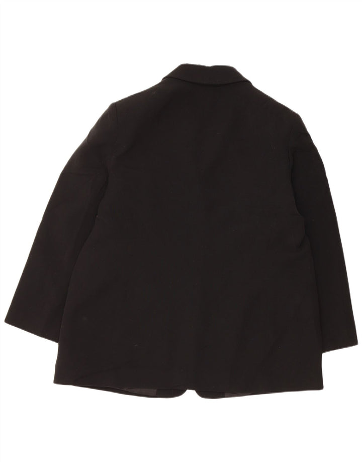 Jaqueta blazer feminina Luisa Spagnoli com 3 botões IT 52 2XL poliéster preto