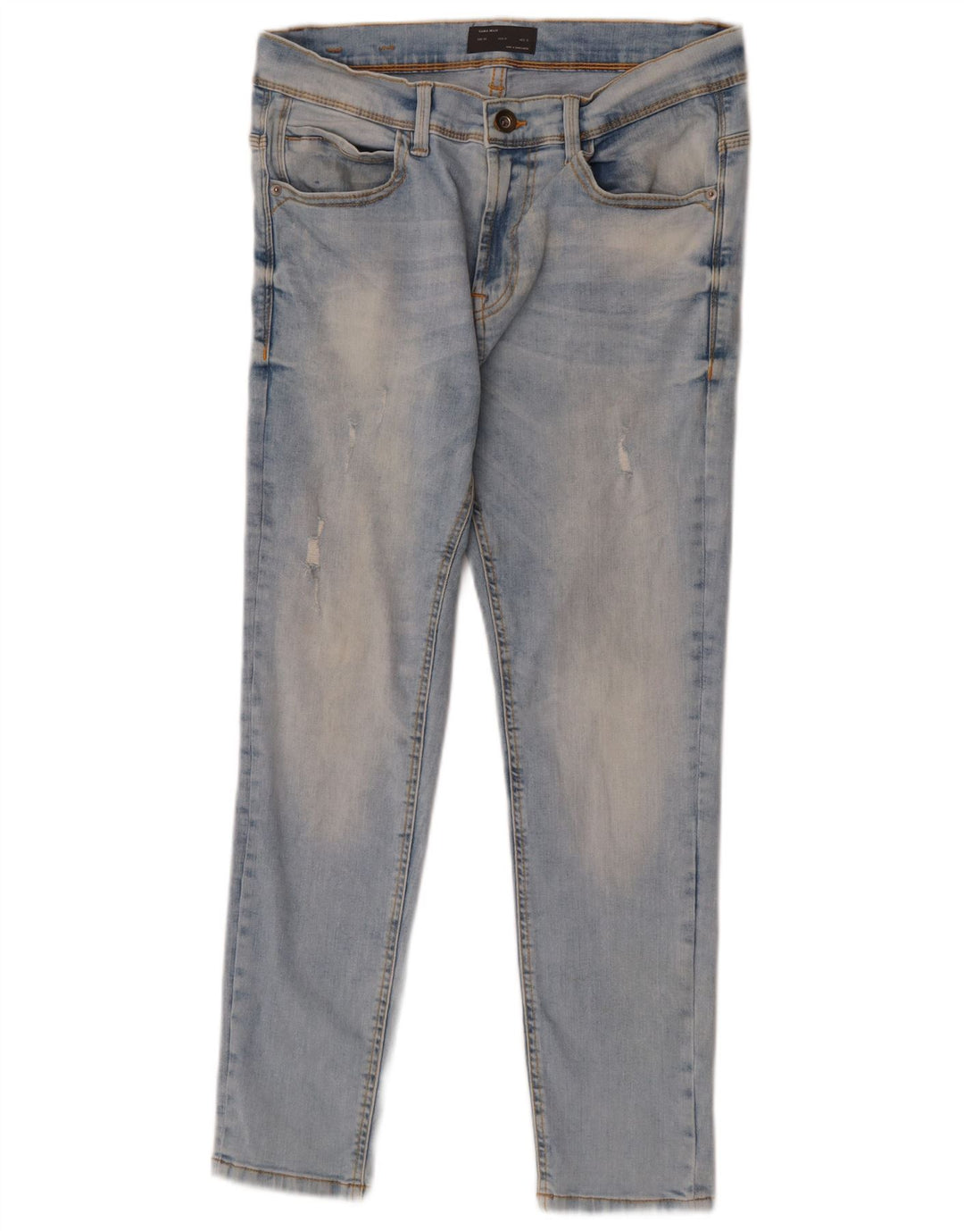 Zara Mens Slim Jeans EU 40 Médio W31 L26 Azul Algodão